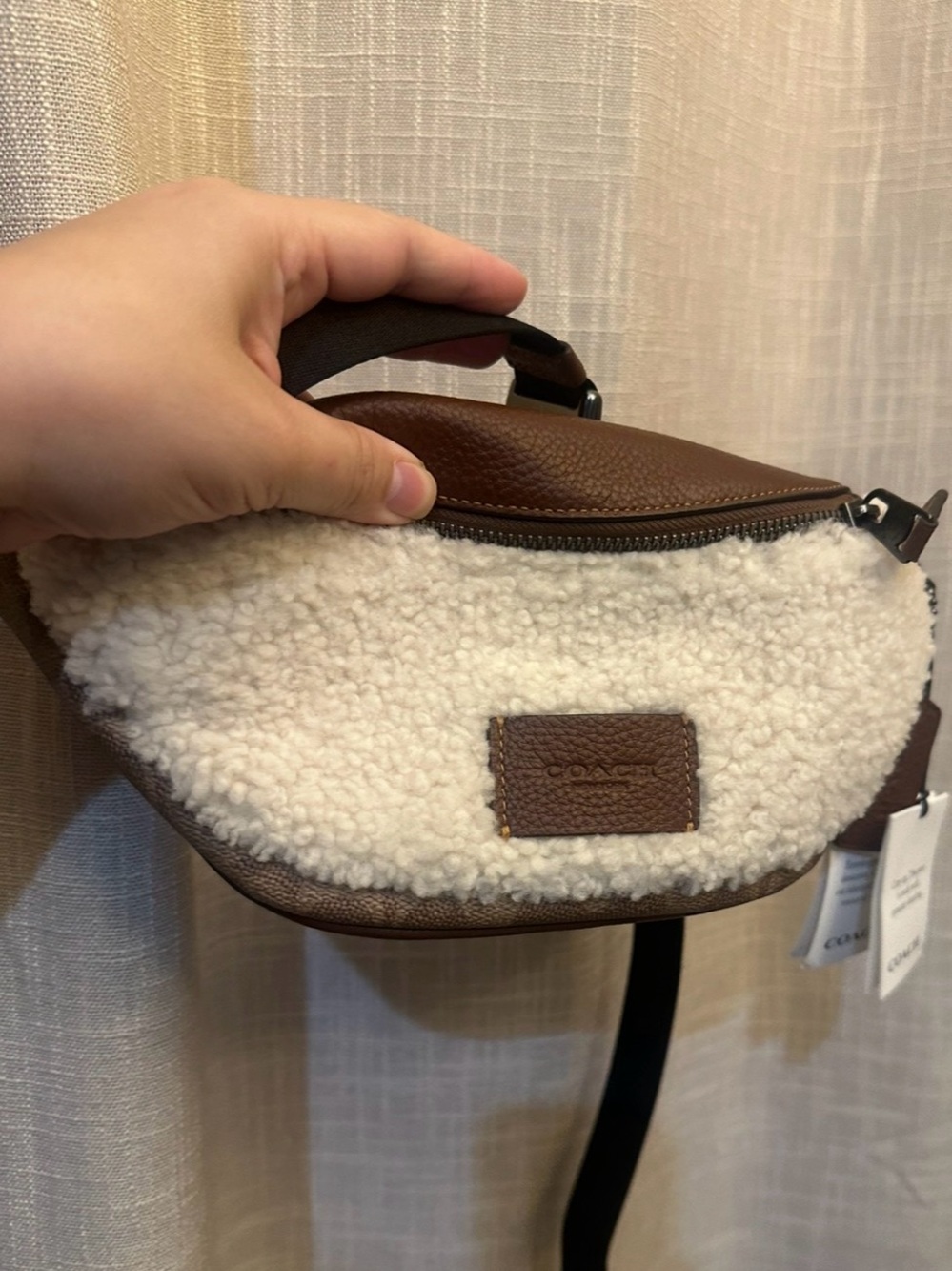NWT Coach Warren‎ Mini Belt Bag In Signature Canvas